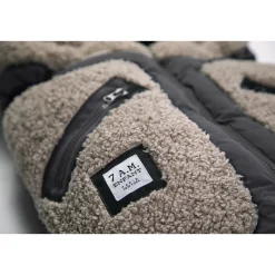 Stroller Accessories-7AM Enfant 212 Evolution Blanket (Teddy) Black/Oatmeal