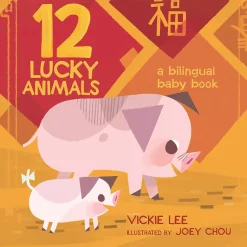 Story Books|Board Books-Raincoast Books 12 Lucky Animals: A Bilingual Baby Book