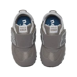 Velcro|Baby Sneakers-New Balance 574 New-B Hook & Loop Shoes Grey/White