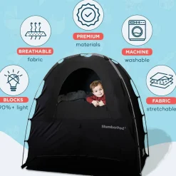 Travel Gear-SlumberPod 3.0 Portable Pod Black/Grey