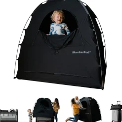 Travel Gear-SlumberPod 3.0 Portable Pod with Fan Black/Grey