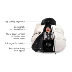 Car Seat Accessories-Petit Coulou 3 Seasons Car Seat Cover (Prestige)