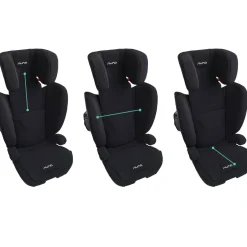 Car Seat Bases|High-Back Booster Seats-Nuna AACE Booster Seat Caviar