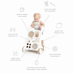 Wooden Toys|Baby Walkers-Gathre Activity Walker