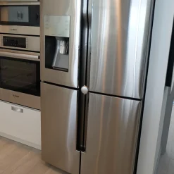 Baby Gates + Babyproofing-QDos Adhesive Fridge/Freezer Lock (Chrome)