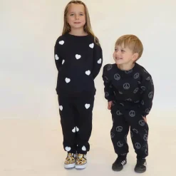 Pants-Brunette the Label All Over Heart Oversized Jogger