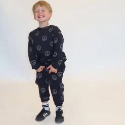 Pants-Brunette the Label All Over Peace Sign Oversized Jogger