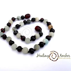 Jewelery-Healing Amber Amber Gemstone Necklace 11"