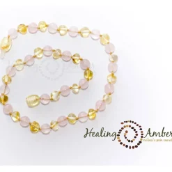 Jewelery-Healing Amber Amber Gemstone Necklace 13"