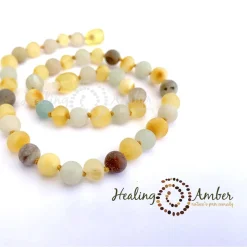 Jewelery-Healing Amber Amber Gemstone Necklace 13"