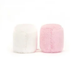 Plush Food-Jellycat Amuseables Pink & White Marshmallows
