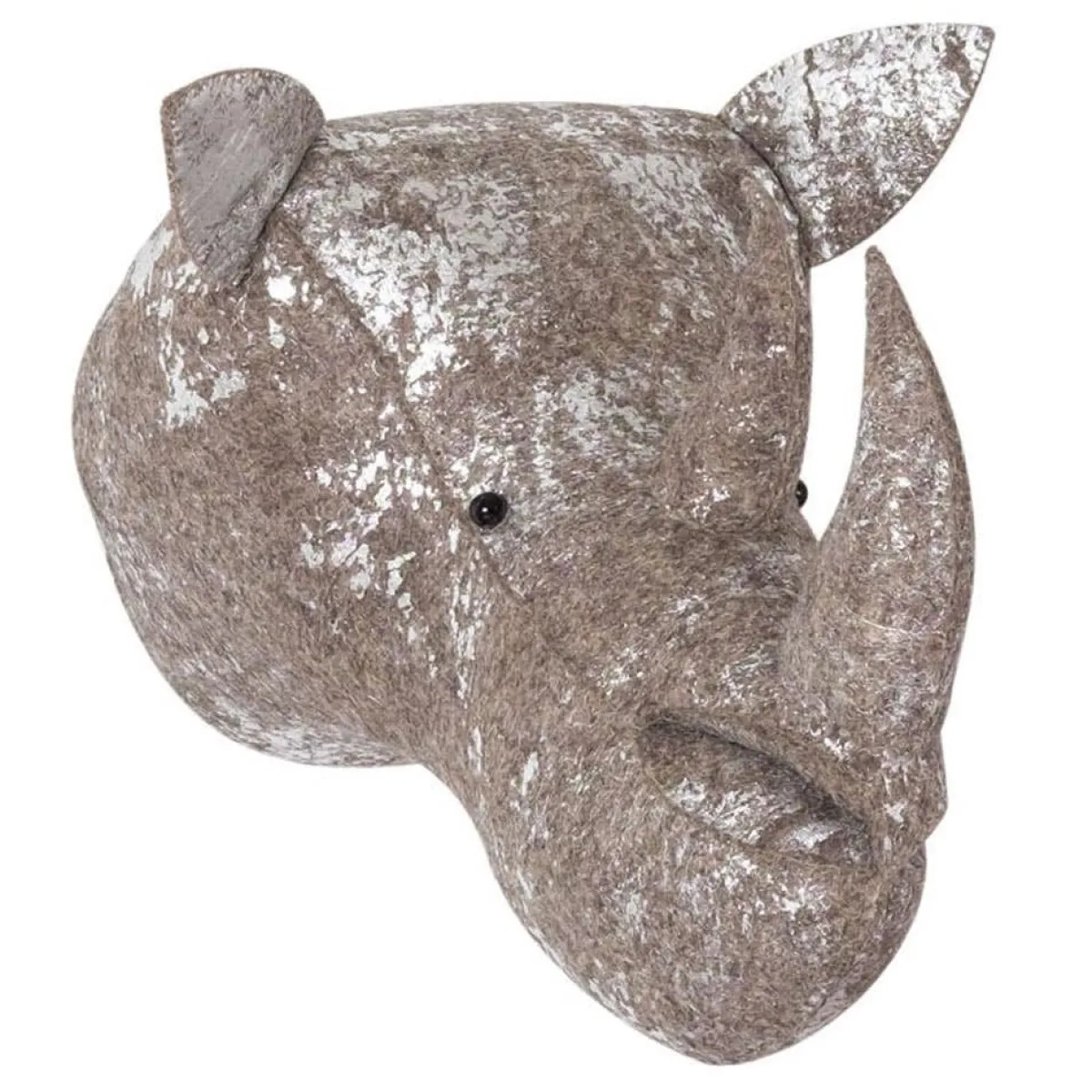 Wall Decor-Fiona Walker England Animal Head (Silver Foil)