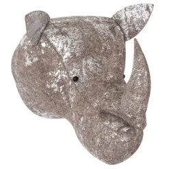 Wall Decor-Fiona Walker England Animal Head (Silver Foil)