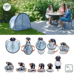 Uv Sun Protection Canopies|Travel Gear-BabyMoov Anti-UV Tent Blue Waves