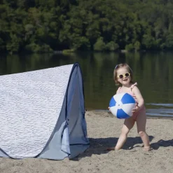 Uv Sun Protection Canopies|Travel Gear-BabyMoov Anti-UV Tent Blue Waves