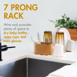 Bottle Brushes + Drying Racks-Boon Inc. Arc Silicone Drying Mat & Rack