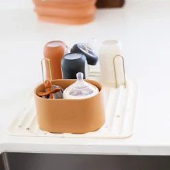 Bottle Brushes + Drying Racks-Boon Inc. Arc Silicone Drying Mat & Rack