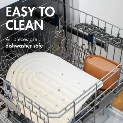 Bottle Brushes + Drying Racks-Boon Inc. Arc Silicone Drying Mat & Rack