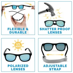 Sunglasses-Jan & Jul Aurora Urban Polarized Kids Sunglasses