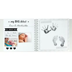 Memory Books-Pearhead Baby Book & Sticker Set