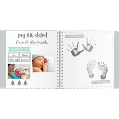 Memory Books-Pearhead Baby Book & Sticker Set