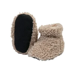 Infant Socks + Booties-7AM Enfant Baby Booties (Teddy) Oatmeal