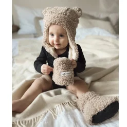 Infant Socks + Booties-7AM Enfant Baby Booties (Teddy) Oatmeal