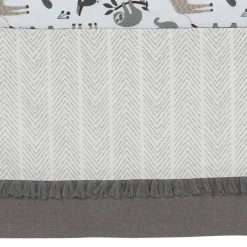 Crib Bedding Sets-Lambs & Ivy Baby Jungle 4 Piece Crib Set