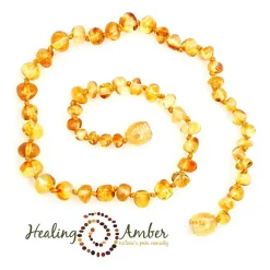 Jewelery-Healing Amber Baby Necklace 13"