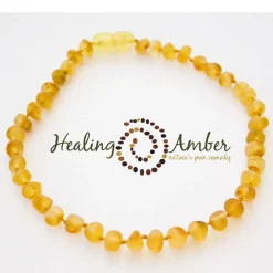 Jewelery-Healing Amber Baby Necklace 11"
