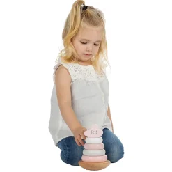 Stack + Nest Toys|Wooden Toys-Label Label Balanced Stacking Rings