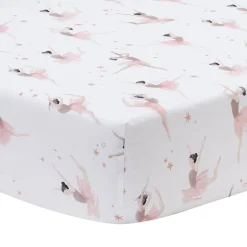 Crib Fitted Sheets-Lambs & Ivy Ballerina Baby Crib Sheet