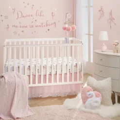 Crib Fitted Sheets-Lambs & Ivy Ballerina Baby Crib Sheet