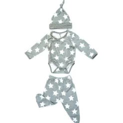 Layette Sets|Onesies-Earth Baby Outfitters Bamboo 3 Piece Newborn Set