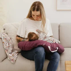 Nursing Pillows|Pillows-Perlimpinpin Bamboo Nursing Pillow (Solid)
