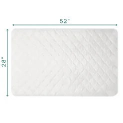 Crib Mattress Protection-Baby Works Bamboo Quilted & Fitted Crib Mattress Protector