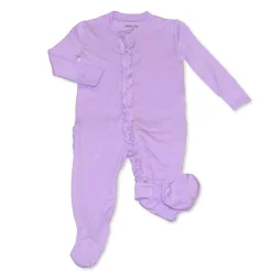 Onesies|Sleepers-Silkberry Baby Bamboo Ruffle Footie (Solid)