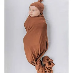Blankets|Sleep Sacks + Wraps-Mebie Baby Bamboo Stretch Swaddle
