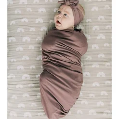 Blankets|Sleep Sacks + Wraps-Mebie Baby Bamboo Stretch Swaddle