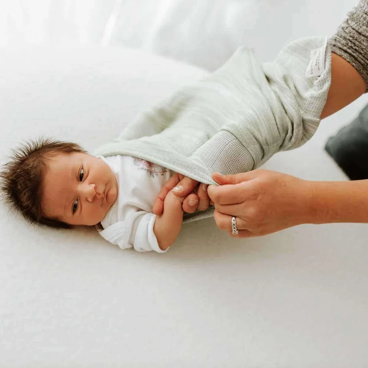 Sleep Sacks + Wraps-Swaddelini Bamboo Swaddle SleepSack Mint