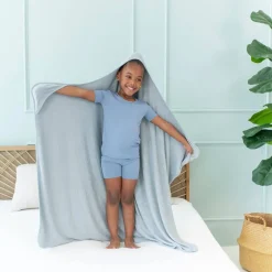 Towels + Cloths-Kyte Baby Bamboo Terry Hooded Toddler Bath Towel