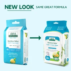Wellness Balms + Wipes|Oral Care-Aleva Naturals Bamboo Tooth & Gum Wipes (30ct)