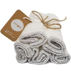 Towels + Cloths-Simple Bamboo Wash Cloths (5 Pack)