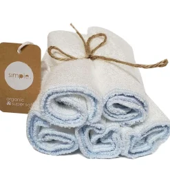 Towels + Cloths-Simple Bamboo Wash Cloths (5 Pack)