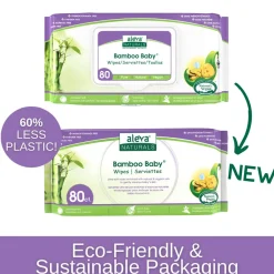 Wellness Balms + Wipes|Baby Wipes-Aleva Naturals Bamboo Wipes (80ct)