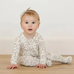 Onesies|Sleepers-Quincy Mae Bamboo Zip Footie