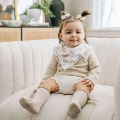 Bibs + Burps-Copper Pearl Bandana Bib (4 Pack)