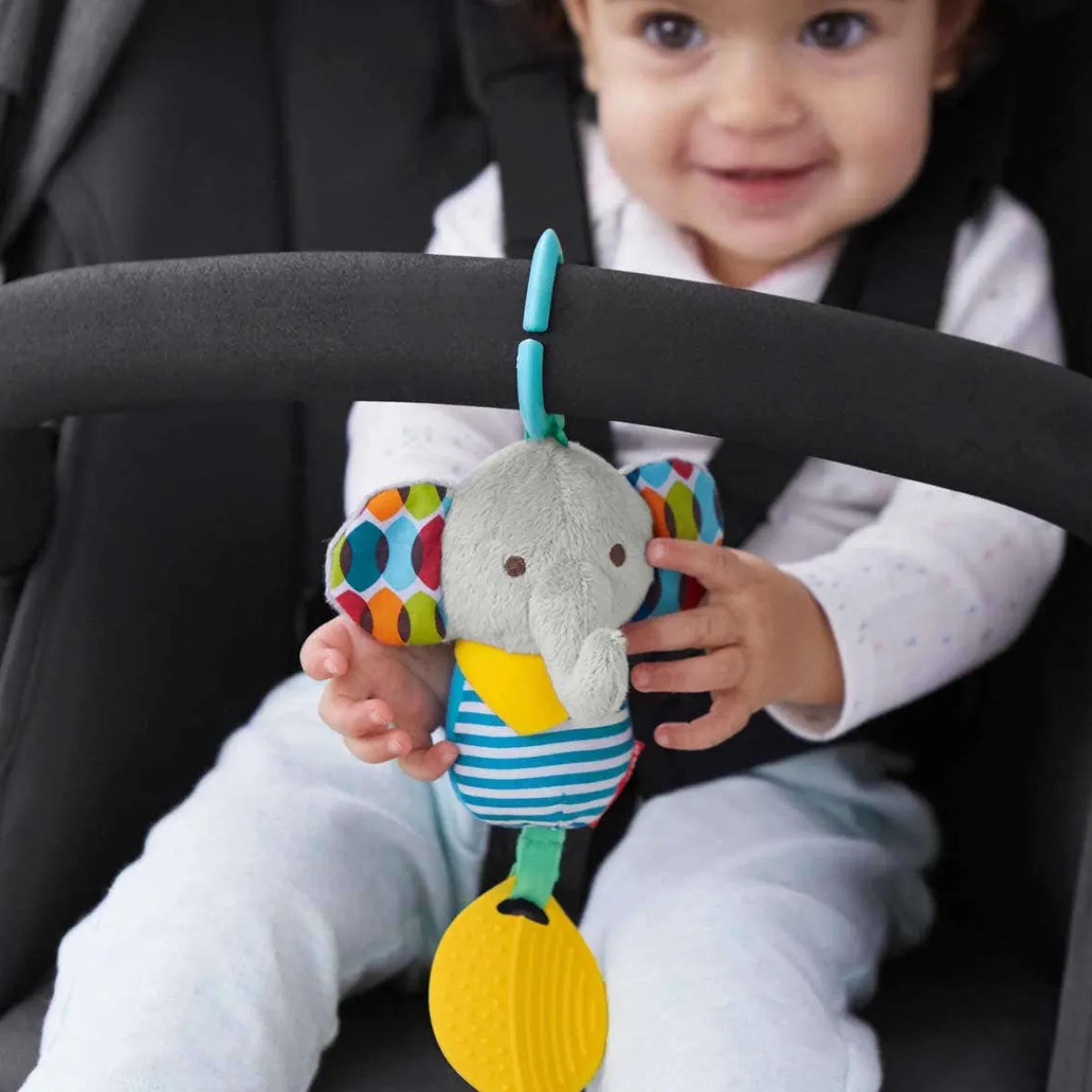 Stroller Toys|Plush Rattles + Teethers-Skip Hop Bandana Buddies Chime & Teether Toy