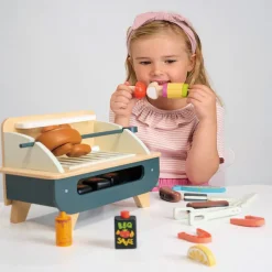 Pretend Play|Wooden Toys-Tender Leaf Toys Barbecue Play Set