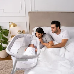 Bassinets-Halo BassiNest Flex Sleeper Heather Weave